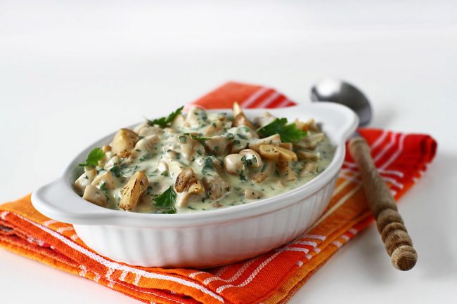 Salată de ciuperci cu maioneză